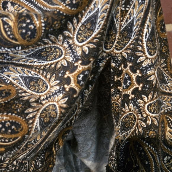 J. Jill Black and‎ Brown Paisley 3/4 Sleeve Tunic Blouse - Picture 8 of 8
